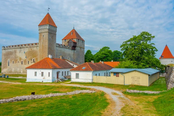 Uitzicht Kasteel Kuressaare Estland — Stockfoto