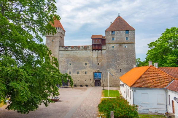 Estonya Daki Kuressaare Kalesi Manzarası — Stok fotoğraf