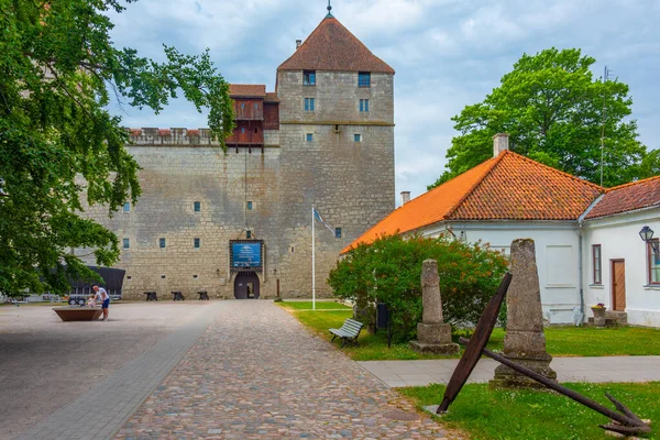Estonya Daki Kuressaare Kalesi Manzarası — Stok fotoğraf