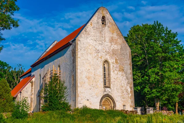 Iglesia Karja Isla Saaremaa Estonia — Foto de Stock