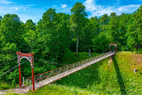 Most Wiszący Viljandi Estonii — Zdjęcie stockowe