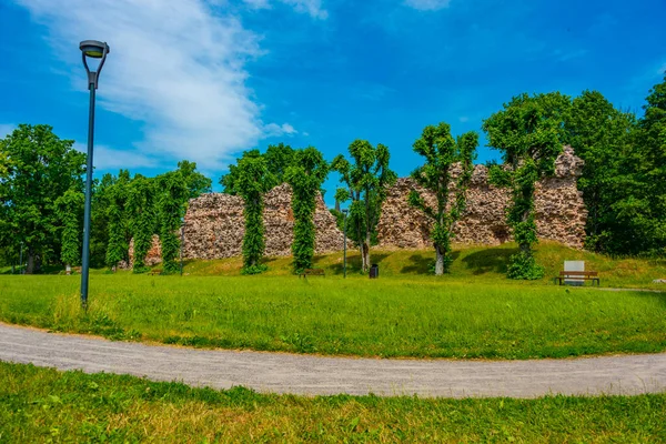 Viljandi Castelo Ruínas Estónia — Fotografia de Stock