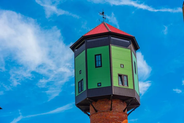 Colorida Torre Agua Ciudad Estonia Viljandi —  Fotos de Stock