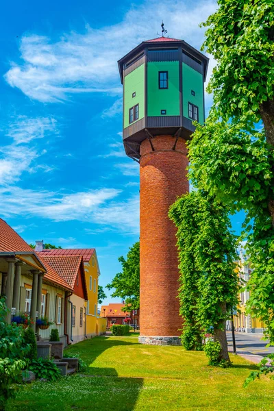Torre Água Colorida Cidade Estoniana Viljandi — Fotografia de Stock