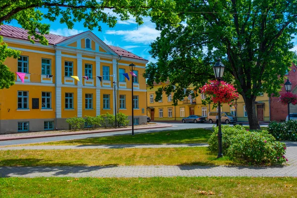 Summer Day Square Central Viljandi Estonia — Stock Photo, Image