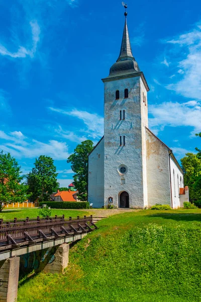 エストニアのヴィジャンディにあるヤニ教会の眺め — ストック写真