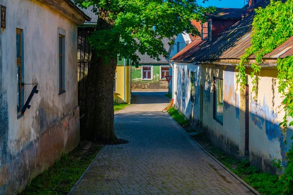 Old Houses Latvian Village Sabile — Stock Photo, Image