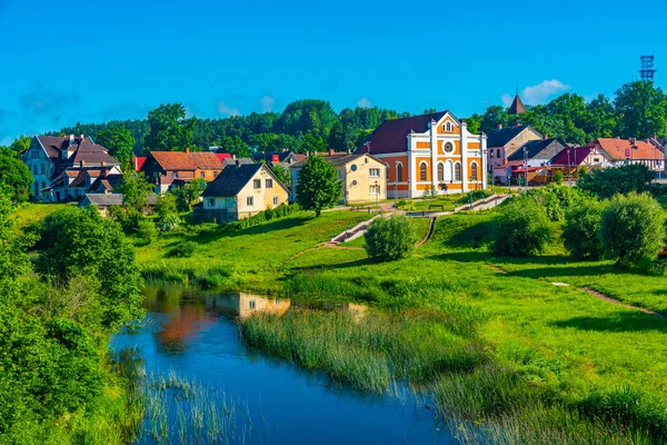 Krajobraz Łotewskiego Miasta Sabile — Zdjęcie stockowe