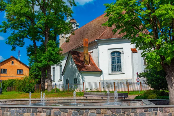 Church Holy Trinity Kuldiga Latvia — Stock Photo, Image