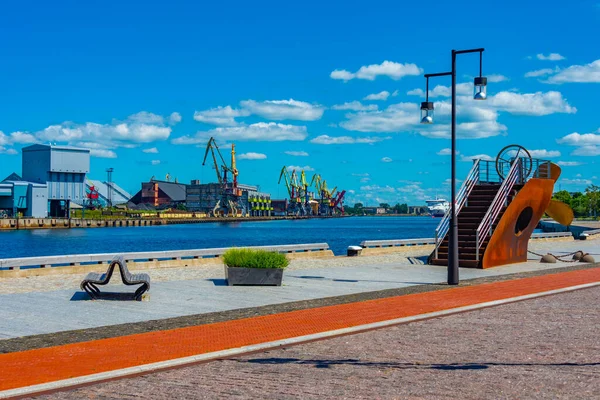 Strandpromenade Hafen Von Ventspils Lettland — Stockfoto