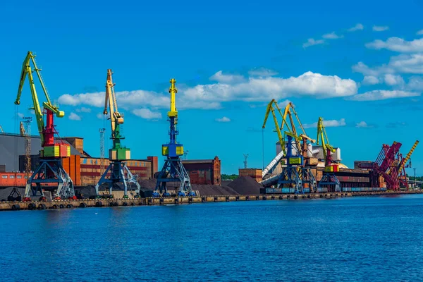 Промислові Єкти Порту Вентспілс Латвія — стокове фото