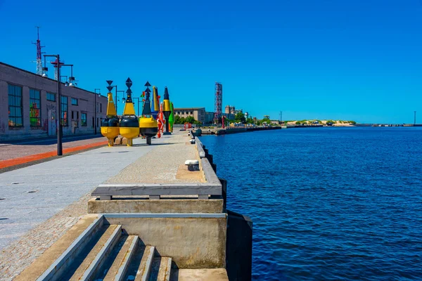 Letonya Ventspils Deniz Kenarı Gezintisi — Stok fotoğraf