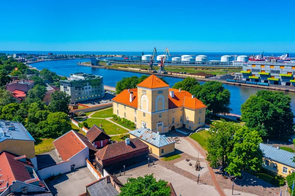 Panoramablick Auf Das Schloss Des Livländischen Ordens Ventspils Lettland — Stockfoto