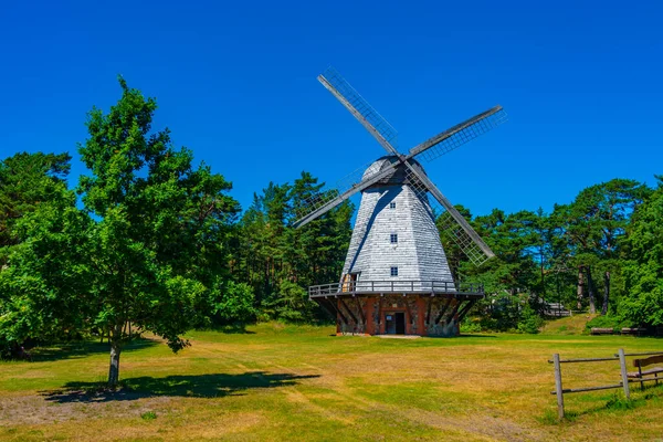 Wooden Windmill Seaside Open Air Museum Latvian Town Ventspils — Stock Photo, Image