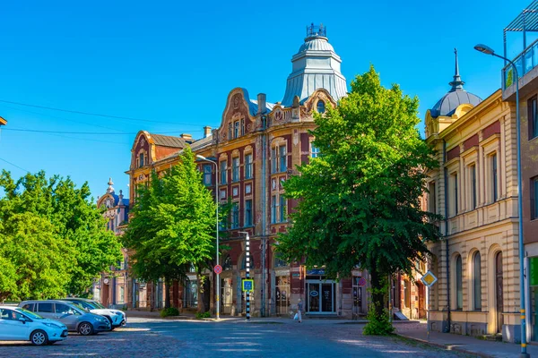 Edificios Históricos Ciudad Letona Liepaja — Foto de Stock