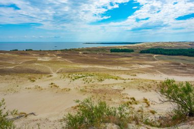 Litvanya 'da Curonian tükürüğünde parnidis kum tepesi.