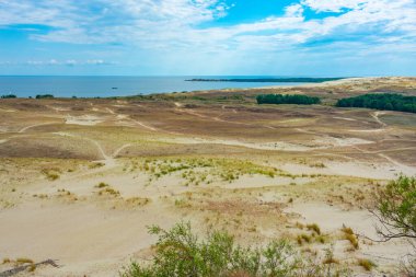 Litvanya 'da Curonian tükürüğünde parnidis kum tepesi.
