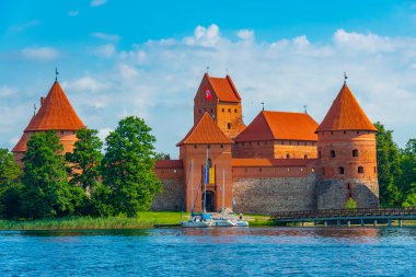 Litvanya trakai kale görünümü.