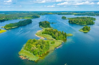 Litvanya 'daki Galve Gölü adaları.