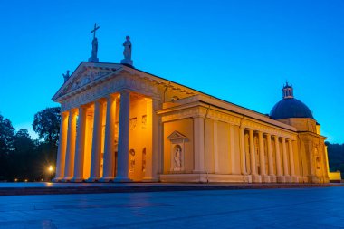 Litvanya 'nın başkenti Vilnius' taki Aziz Stanislaus Katedrali..