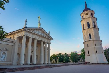 Litvanya 'nın başkenti Vilnius' taki Aziz Stanislaus Katedrali..