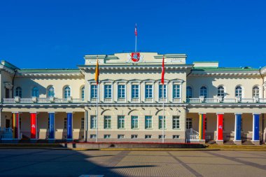Litvanya, Vilnius 'taki başkanlık sarayı manzarası.
