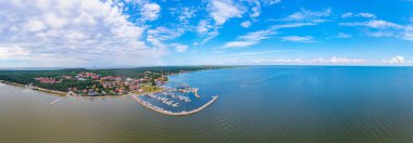 Litvanya 'nın Panorama manzarası Nida.