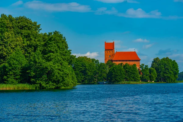 Veduta Del Castello Trakai Lituania — Foto Stock