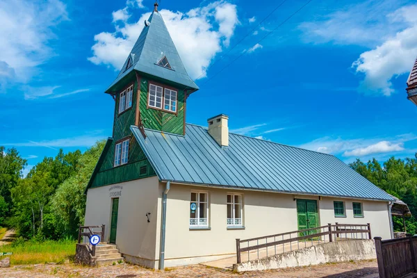 Дерев Яна Церква Етнографічному Музеї Литви Каунасі — стокове фото