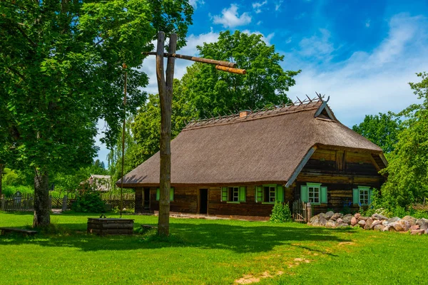 Kaunas Taki Litvanya Açık Hava Müzesi Nde Çiftlik Evi — Stok fotoğraf
