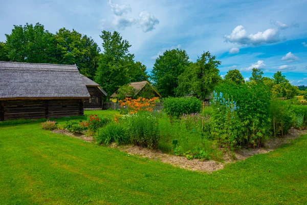 Сад Трав Этнографическом Музее Открытым Небом Литвы Каунасе — стоковое фото