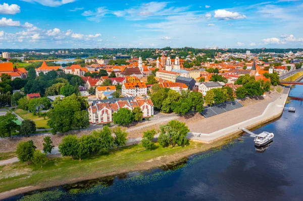 Πανόραμα Άποψη Της Παλιάς Πόλης Του Κουάνα Λιθουανία — Φωτογραφία Αρχείου