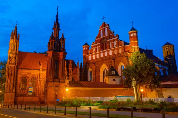 Церковь Святой Анны Вильнюсе Литва — стоковое фото