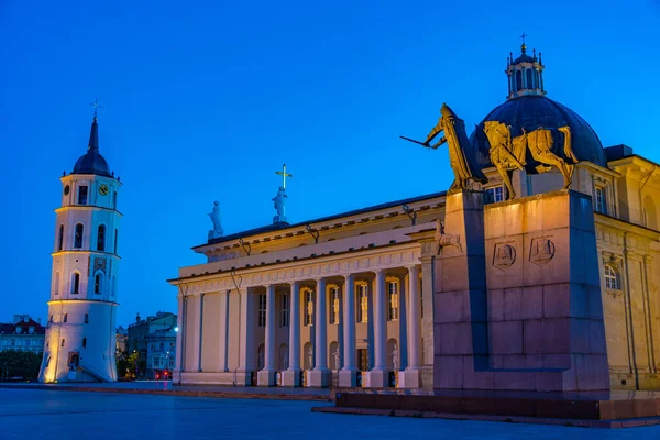 Saint Stanislaus Cathedral Lithuanian Capital Vilnius Night — Stock Fotó