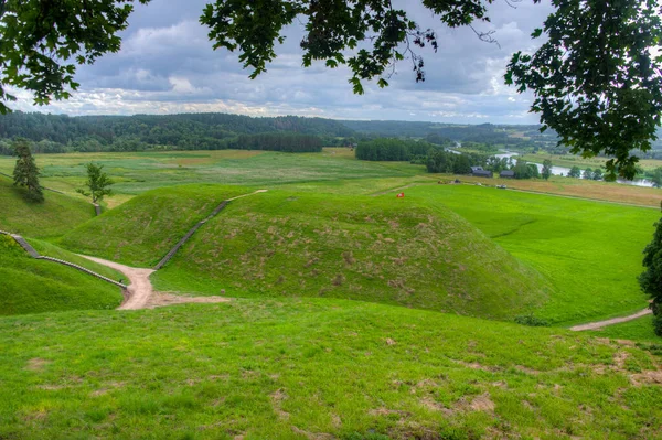 Kernave Hillforts Litvanya Büyük Dükalığı Nın Antik Başkenti — Stok fotoğraf