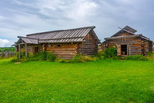 Gereconstrueerd Houtdorp Uit Vikingtijd Kernave Litouwen — Stockfoto