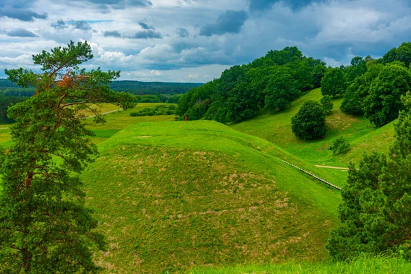 Hillforts Kernave Ancient Capital Grand Duchy Lithuania — Stock Photo, Image
