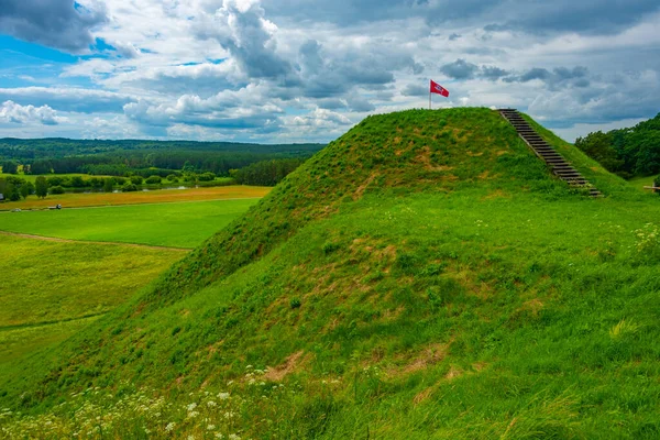 Fortezze Kernavata Antica Capitale Del Granducato Lituania — Foto Stock