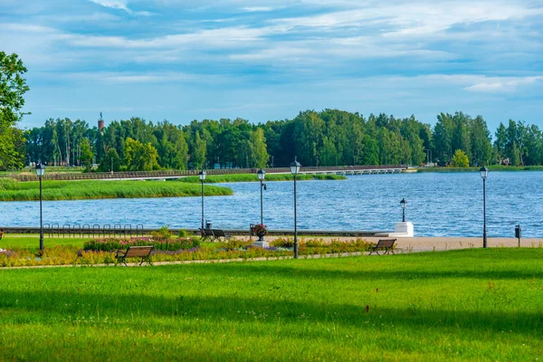 Sirvenosjön Sedd Från Astravas Herrgård Birzai Litauen — Stockfoto
