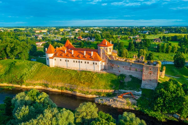 Letonya Daki Bauska Kalesi Müzesi — Stok fotoğraf