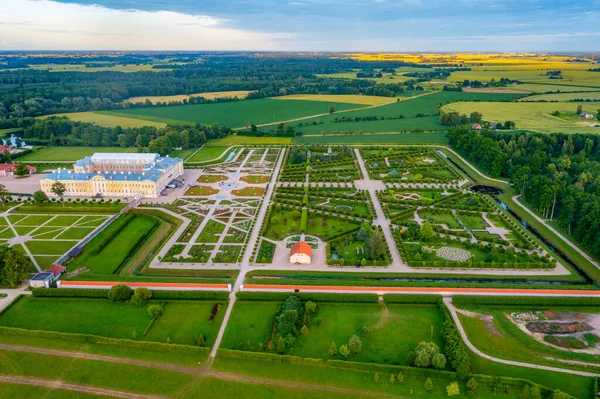 Vista Panorámica Del Museo Del Palacio Rundale Letonia — Foto de Stock