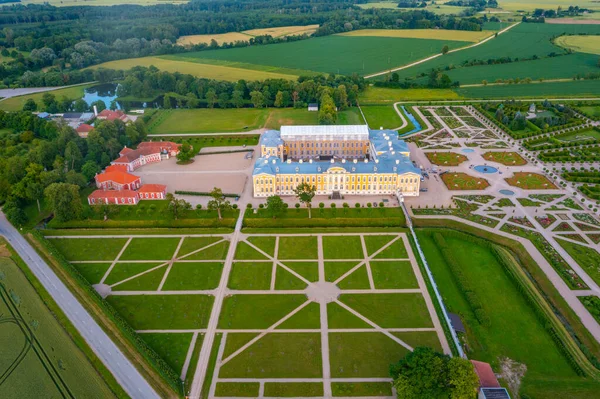 Vista Panorámica Del Museo Del Palacio Rundale Letonia — Foto de Stock