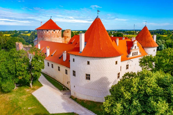 Letonya Daki Bauska Kalesi Müzesi — Stok fotoğraf