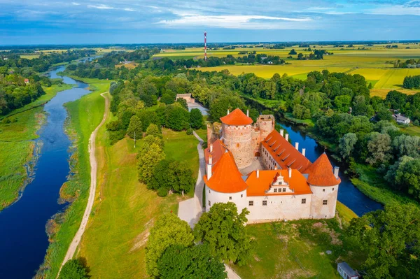 stock image Bauska Castle Museum in Latvia.