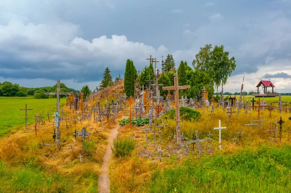 立陶宛Siauliai镇附近的十字山空中景观 — 图库照片