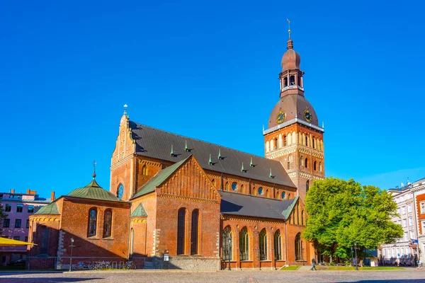 Вид Рижский Собор Латвия — стоковое фото