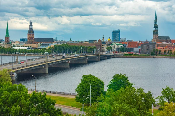 Panorama Rigy Lotyšské Národní Knihovny — Stock fotografie