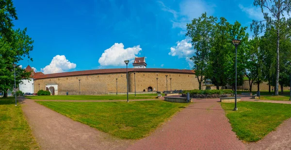 Άποψη Του Κάστρου Narva Στην Εσθονία — Φωτογραφία Αρχείου