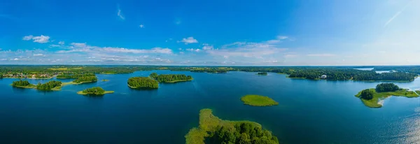 stock image Islands at Galve lake in Lithuania.