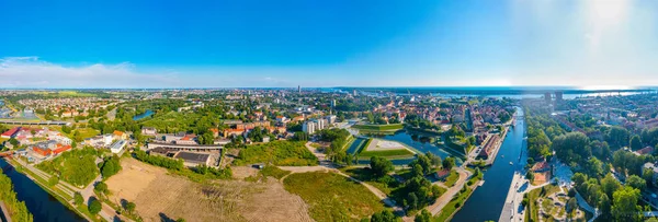 Aerial View Klaipeda Its Castle Lithuania — Stock Photo, Image